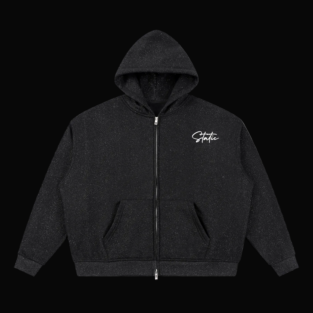 Sparkles Full Zip Boxy Hoodie