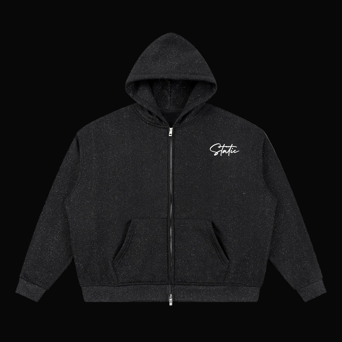 Sparkles Full Zip Boxy Hoodie